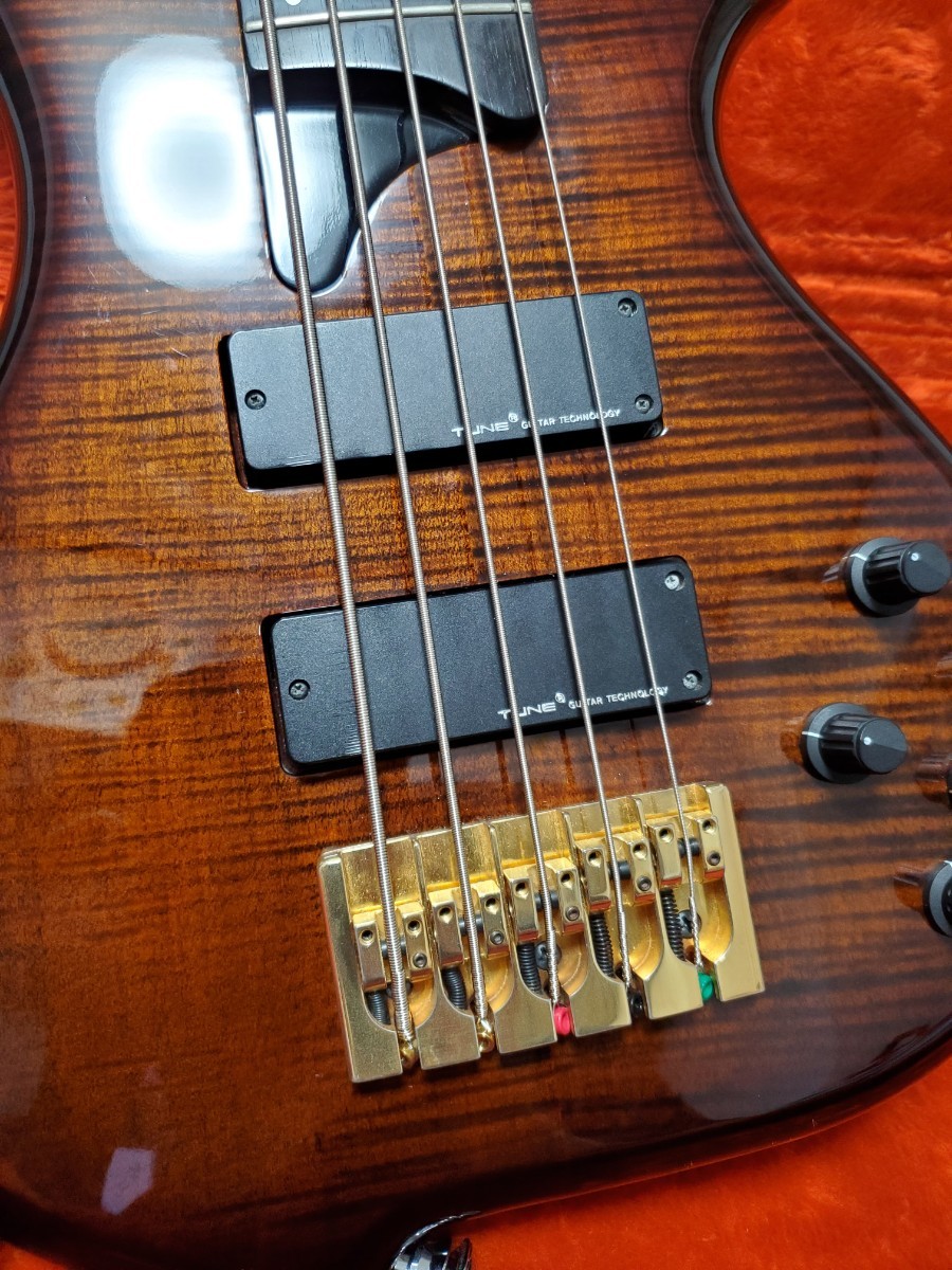 TUNE TWB-5 5弦ベース 豪華仕様 TUNE TWB-5EX “Flame Maple Top 2012年