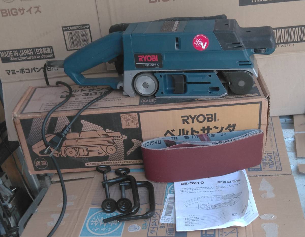 RYOBI リョービ ベルトサンダー BE-3210 動作品