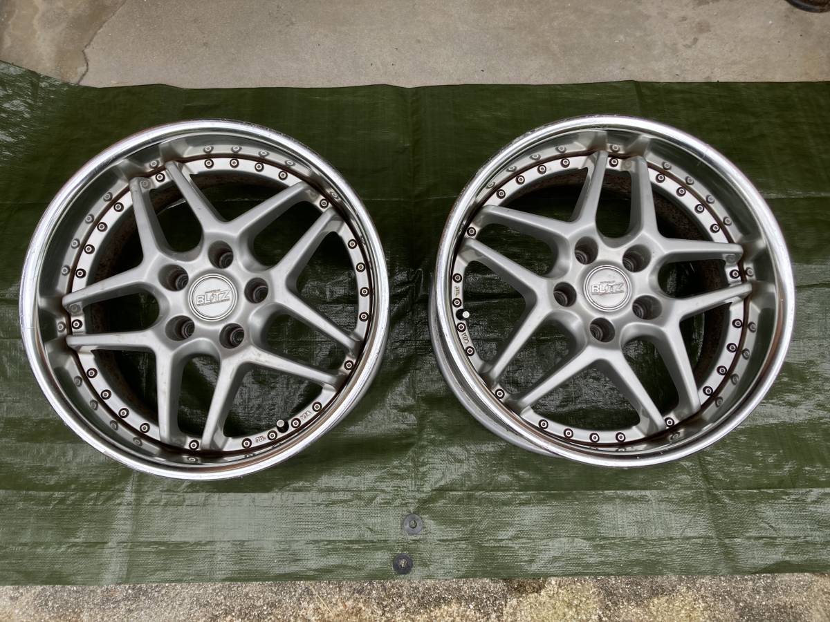 アルミホイール ブリッツ BLITZ BRW03 17インチ 8.5J+22 5穴 2本の入札 