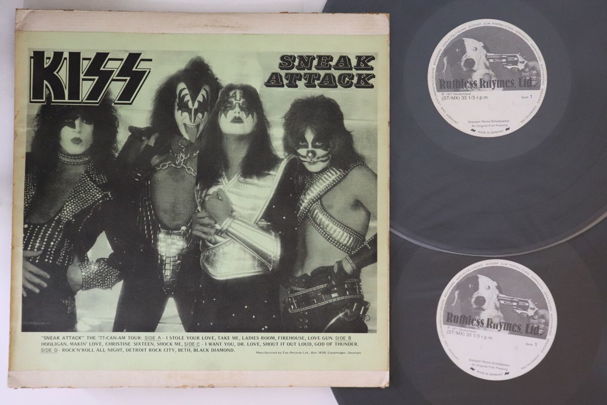 レコード 希少品 KISS キッス LPレコード 2枚まとめ キラーズ 暗黒の