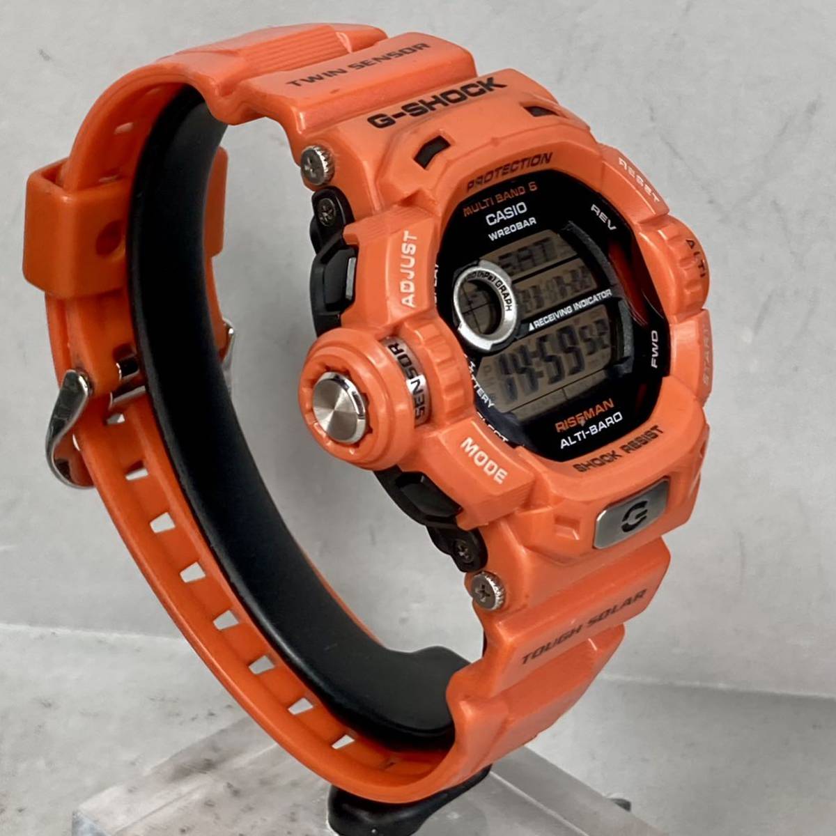 美品 G-SHOCK GW-9200RJ-4JF Men in Rescue Orange RISEMAN タフ