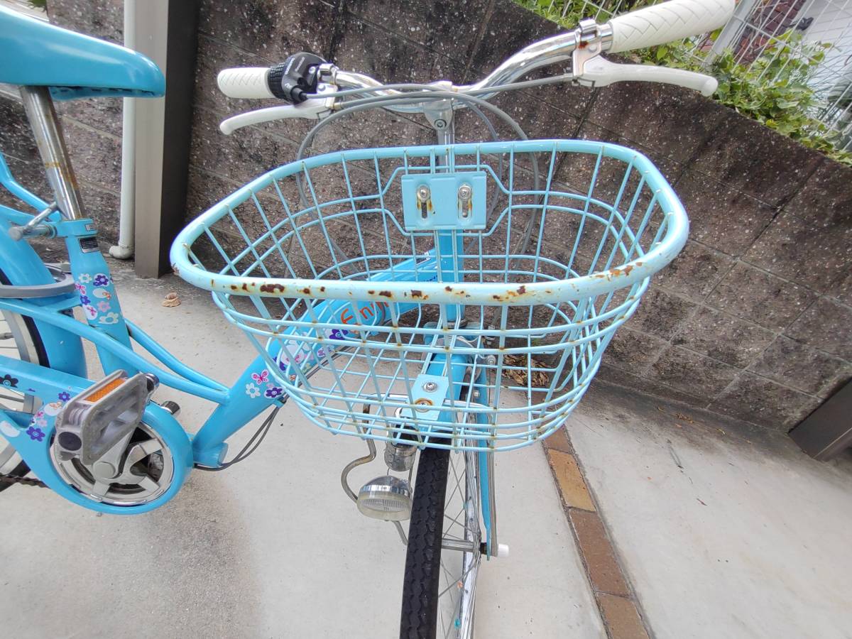 手渡しのみ対応】子供用自転車 22インチ シマノ 6段変速 水色(22インチ 