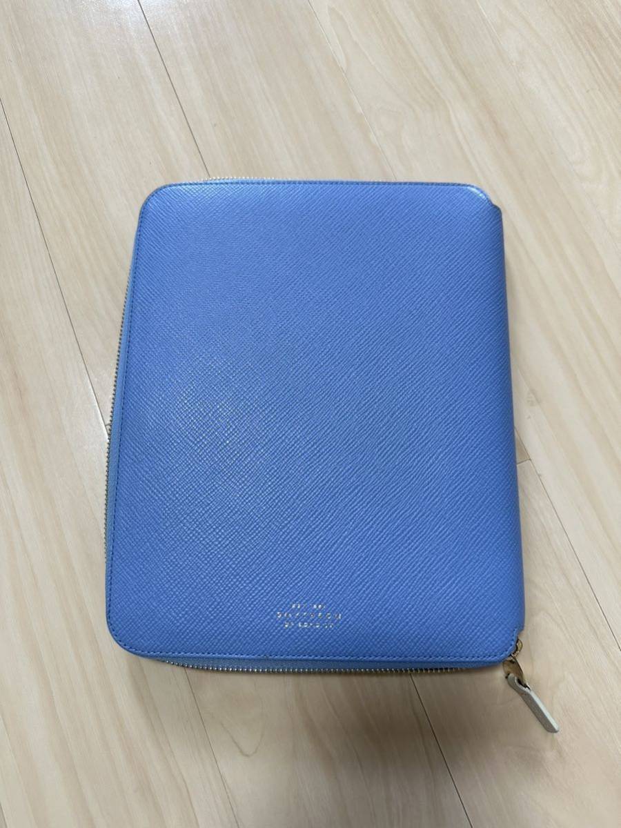スマイソン SMYTHSON パナマ PanamaレザーA5 ジップノートホルダー