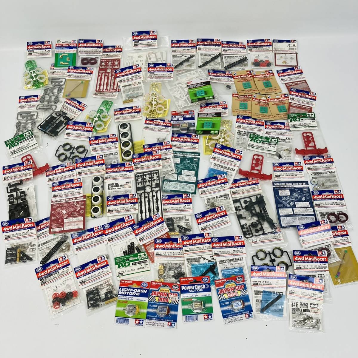 【未開封】タミヤ ミニ四駆 グレードアップパーツ 他 まとめ 78点 セット 大量 / TAMIYA 4wd Mini Racer GRADE UP PARTS SERIES