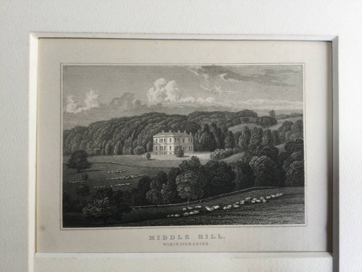 1829年・イギリス刊「景観の中の城、大建築」:木口木版画集。132点