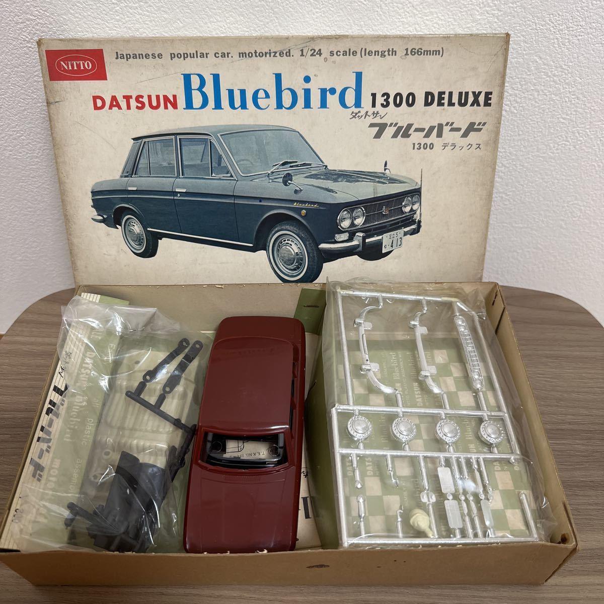 希少】当時物 NITTO ダットサンブルーバード 1300 デラックス 1/24