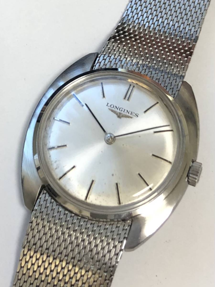 翼マーク付き LONGINES (ロンジン) 二針式 手巻き 稼働品（S1514