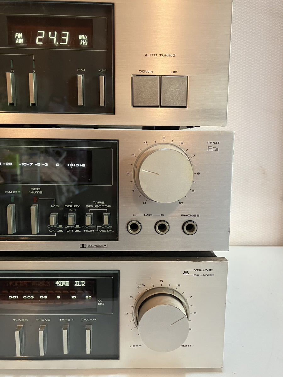 Pioneer カセットデッキ アンプ チューナー3セットジャンク商品送料