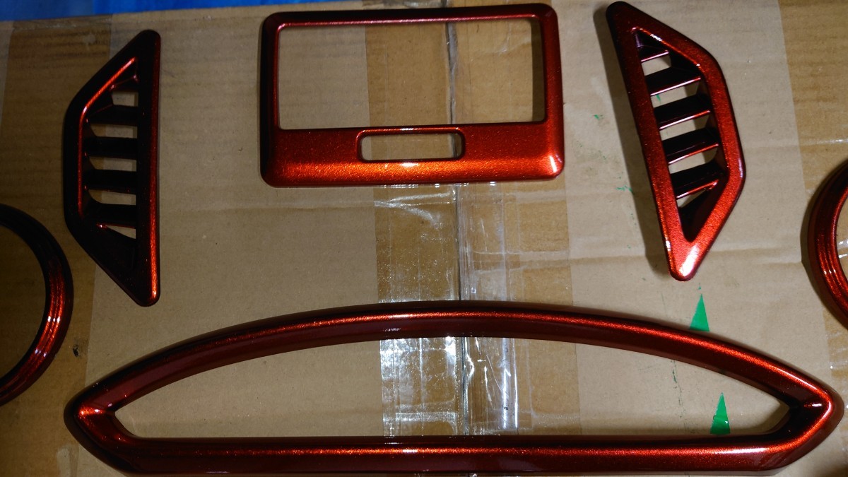 トヨタ86 BRZ zn6 zc6 キャンディスペシャルレッドカラー室内パネル9点