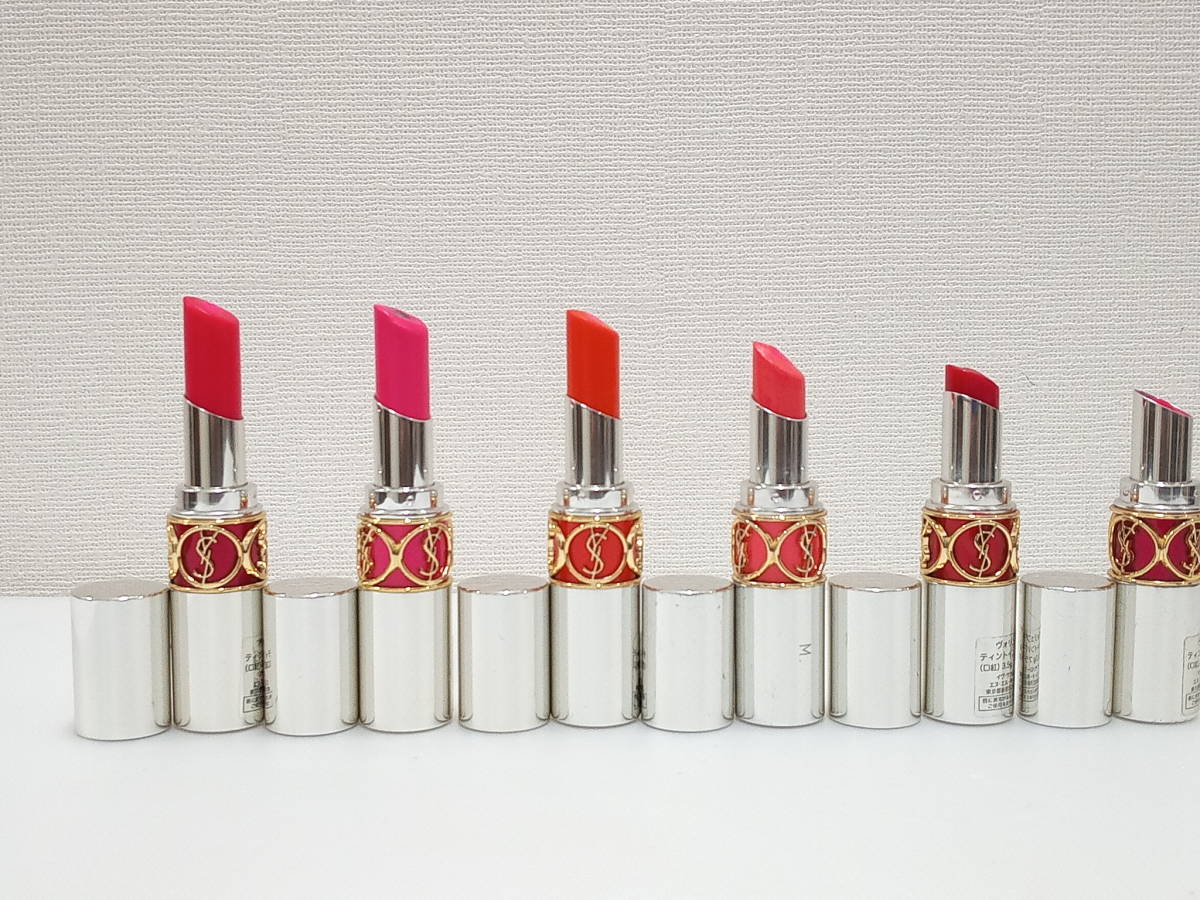 【美品】Yves Saint Laurent イヴサンローラン VOLUPTE ヴォリュプテ 口紅 計6点セット/ルージュ/リップスティック/コスメ/LTC8