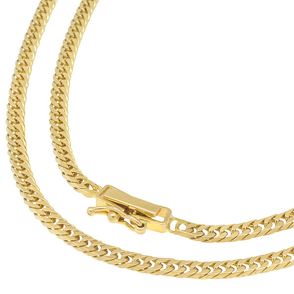 K18YG 6面ダブル 喜平ネックレス 40cm 10.0g A♪ キヘイ 18金 イエローゴールド♪送料無料・返品可♪