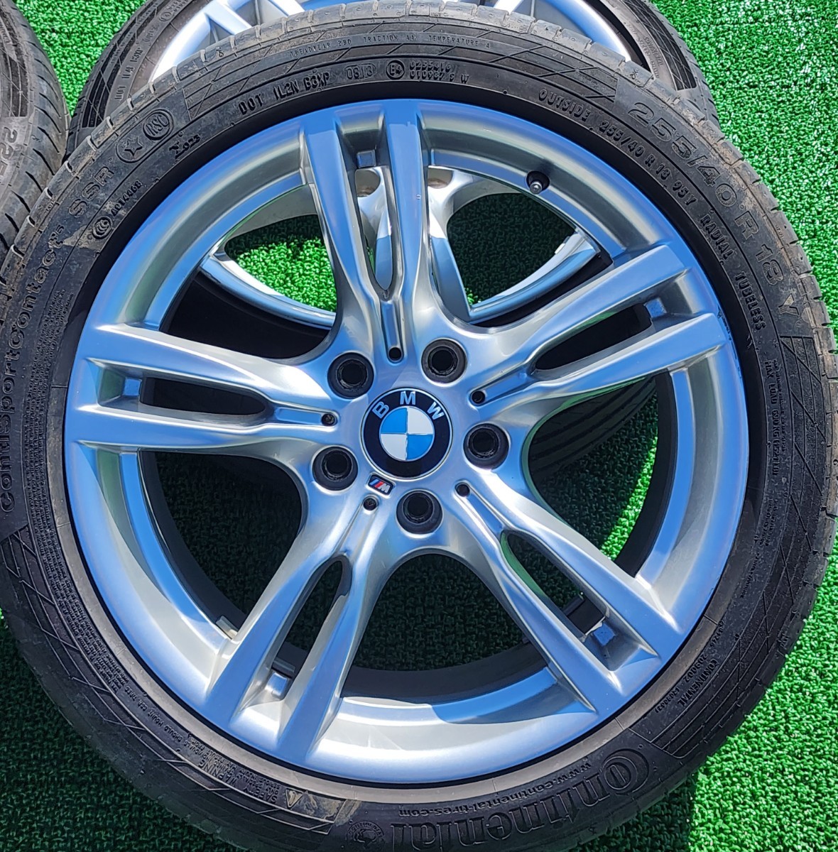 タイヤ、ホイール 4本表面プリント残り BMW Mシリーズ アルミ+タイヤ 4 