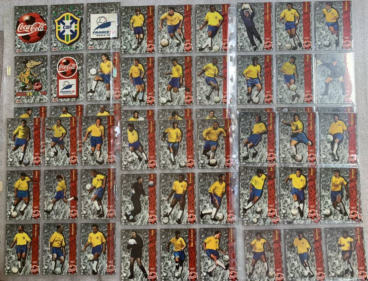 超レア コンプ 60/60 Coca Cola Promo Worldcup Brazil (Rivaldo ルーキー) 1998 ブラジル プロモ ワールドカップ サッカーカード