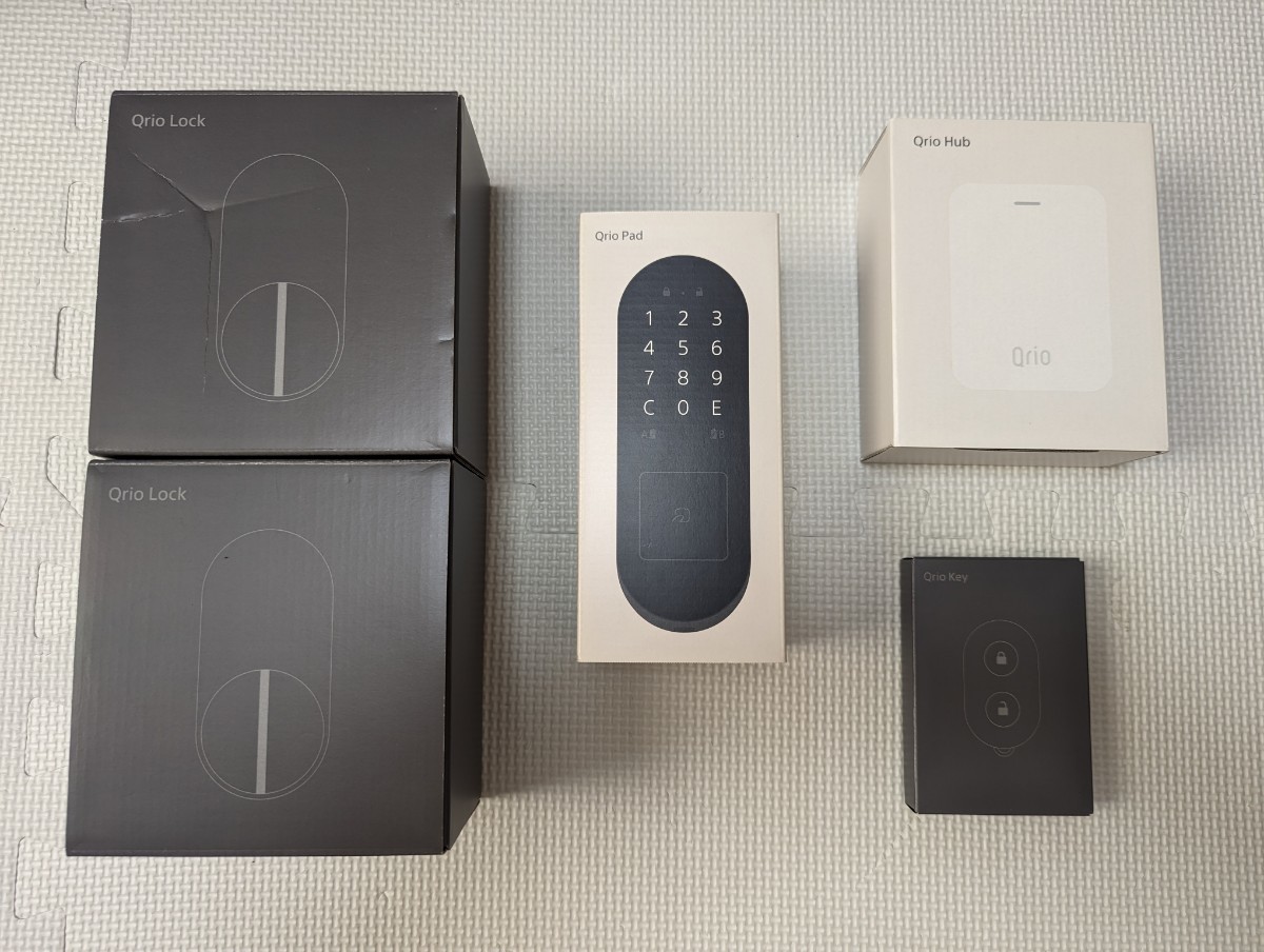 Qrio Hub Lock Pad with ⁄ - & 、キュリオキー3個セット‼️ 、Qrio 