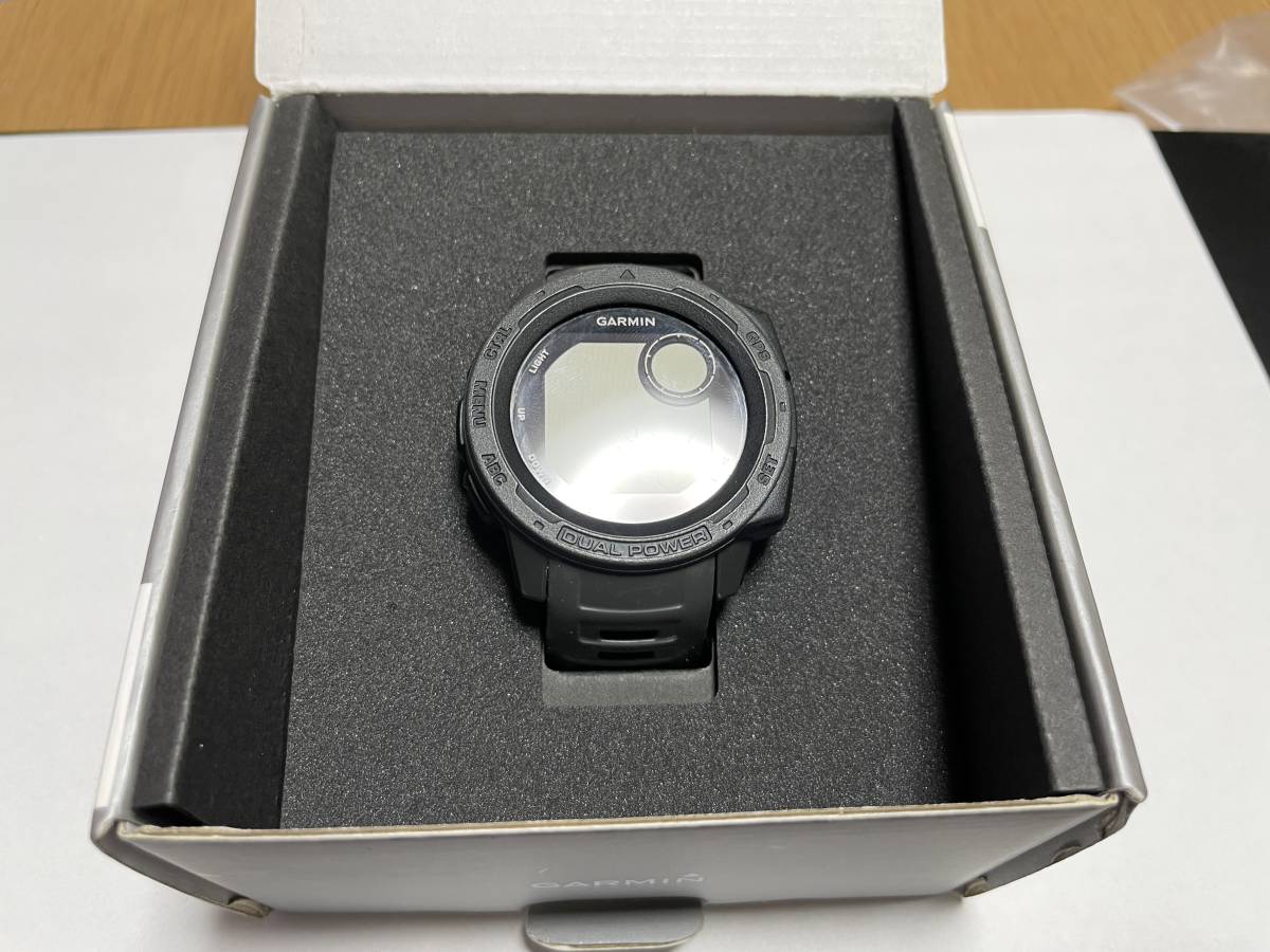 Instinct Dual GARMIN Power ガーミン 0 Graphite DUAL INSTINCT POWER 