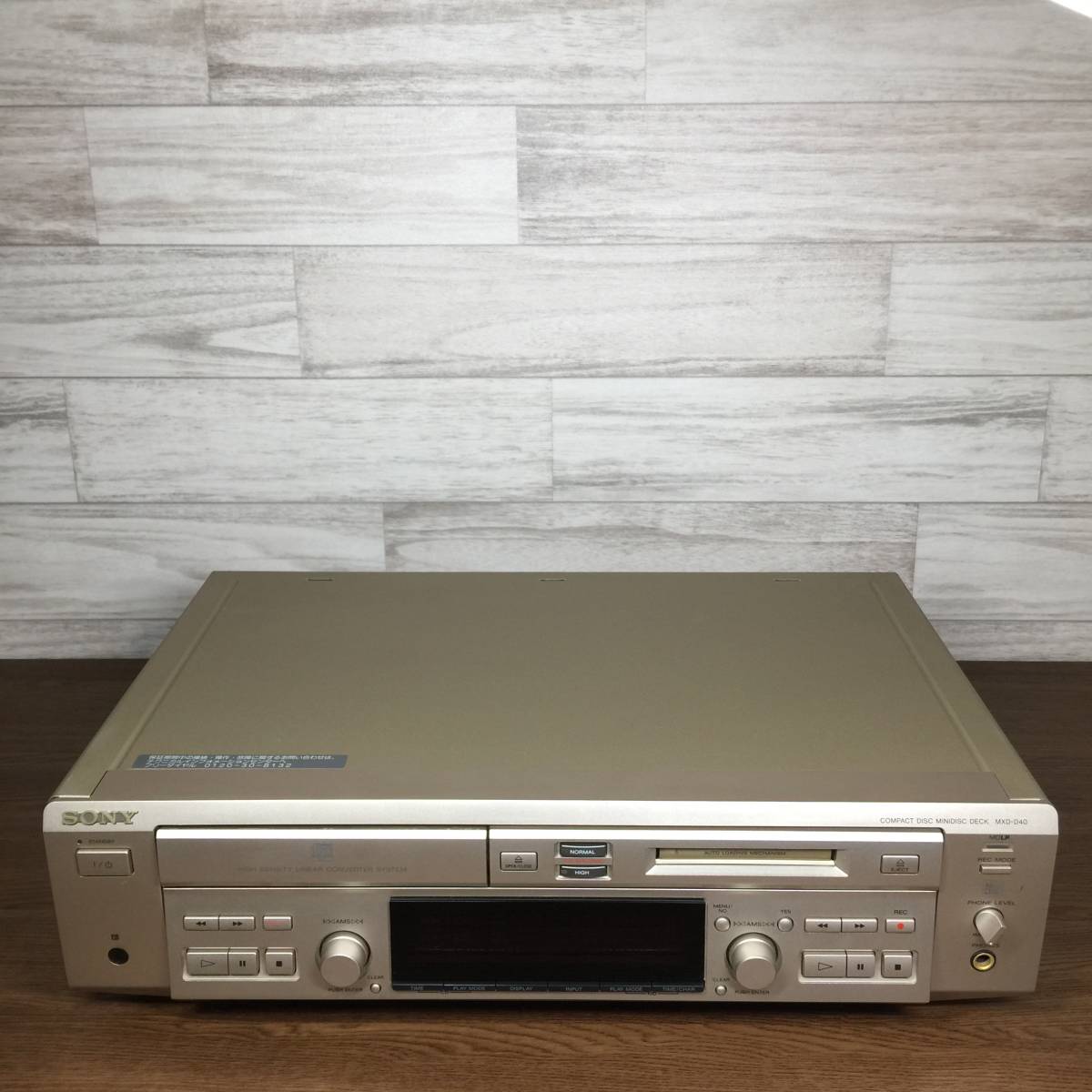 希少 美品 SONY RM-D44M ソニー MXD-D40用 リモコン SONY ソニー