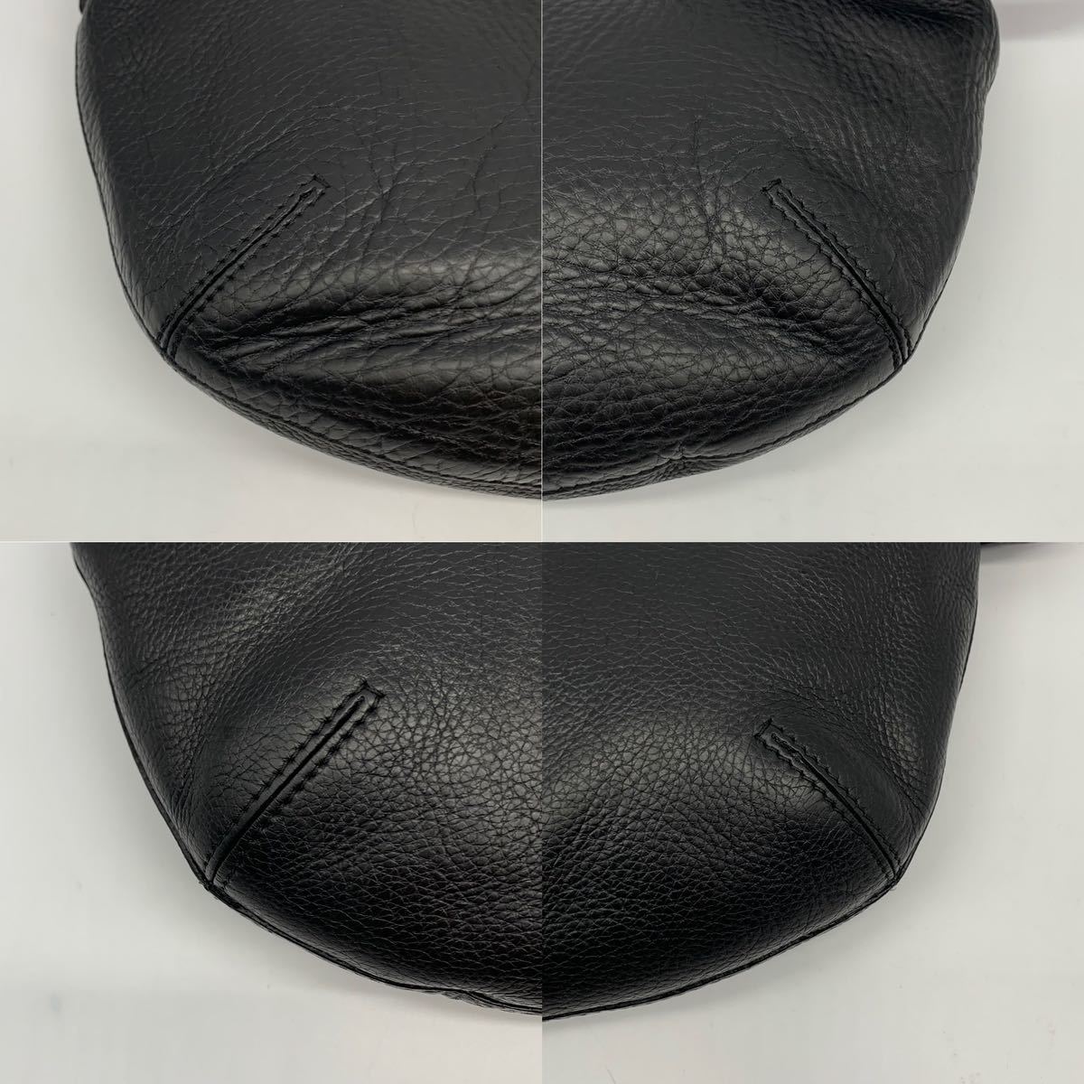 1円○極美品○HIROFU ヒロフ 三日月型 ショルダーバッグ クロス 
