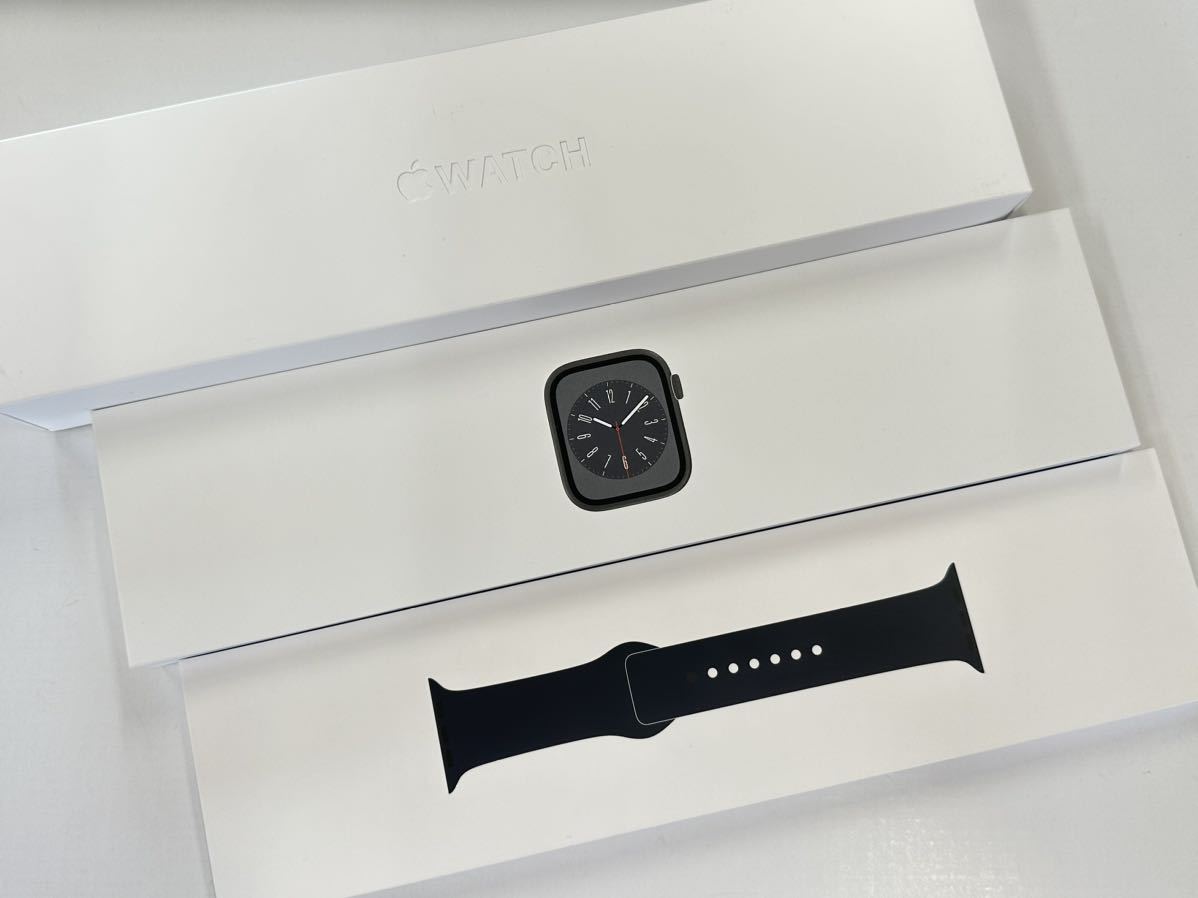 【本物保証，限定SALE】 Series8 バッテリー100% Apple Watch 45mm グラファイトステンレス アップルウォッチ GPS+Cellularモデル シリーズ8 561(スマートウォッチ本体)｜売買されたオークション情報、yahooの商品情報をアーカイ スマートウォッチ本体