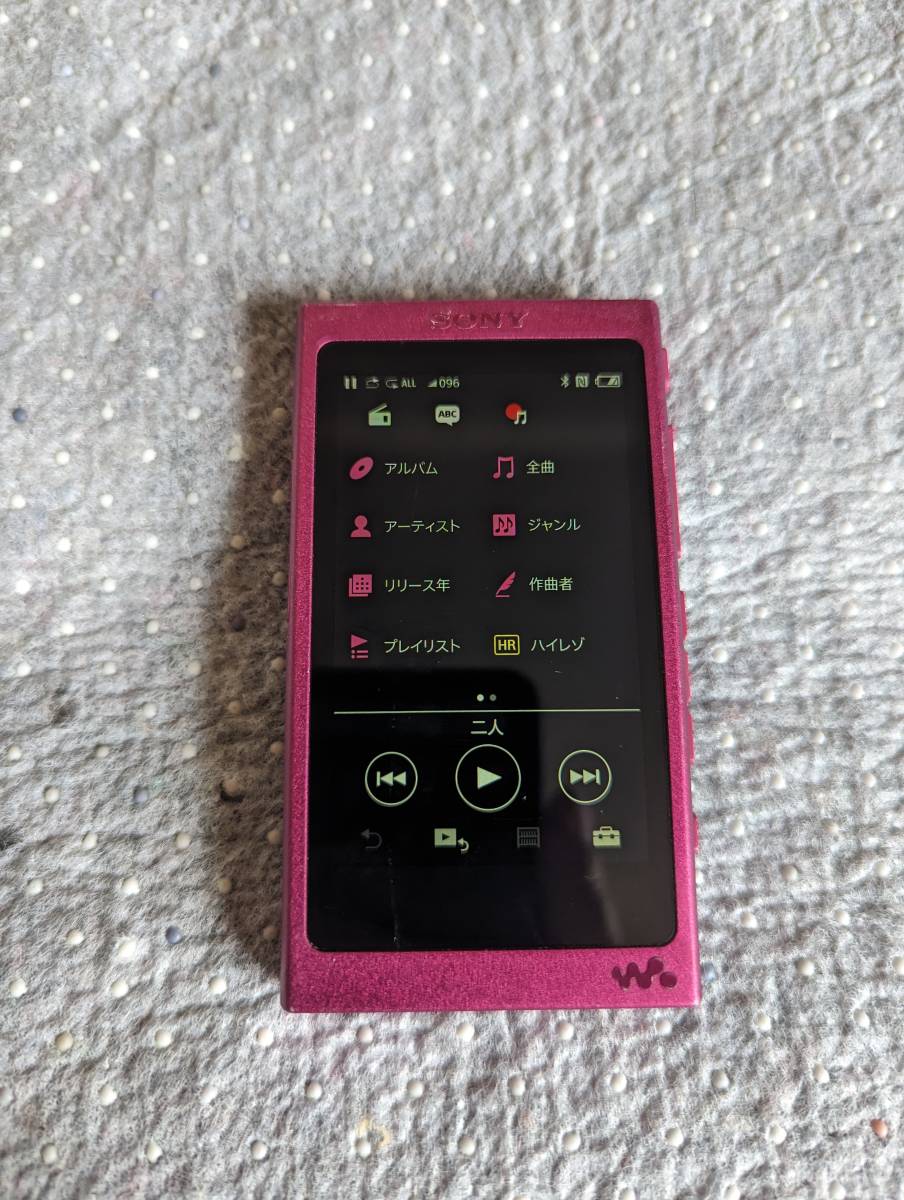 □NW-A36 32GB タッチパネル ハイレゾ対応 ボルドーピンク Bluetooth