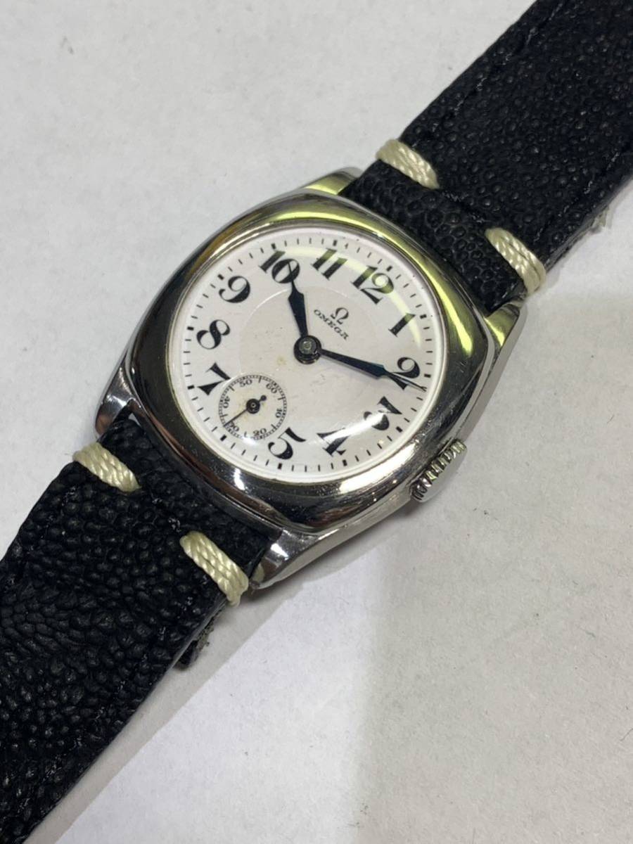 ☆OMEGA オメガ アンティーク手巻き ホーローダイヤル 稼働品 オメガ