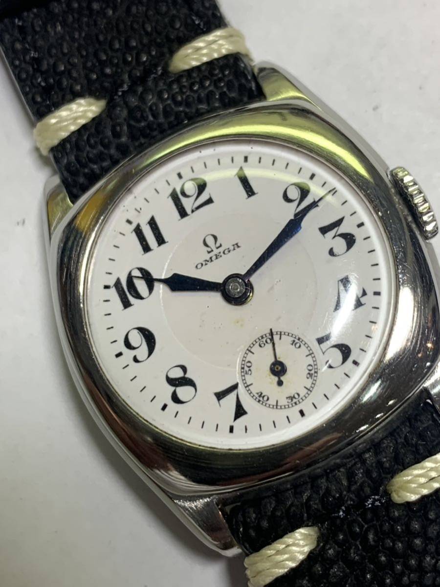 ☆OMEGA オメガ アンティーク手巻き ホーローダイヤル 稼働品 オメガ