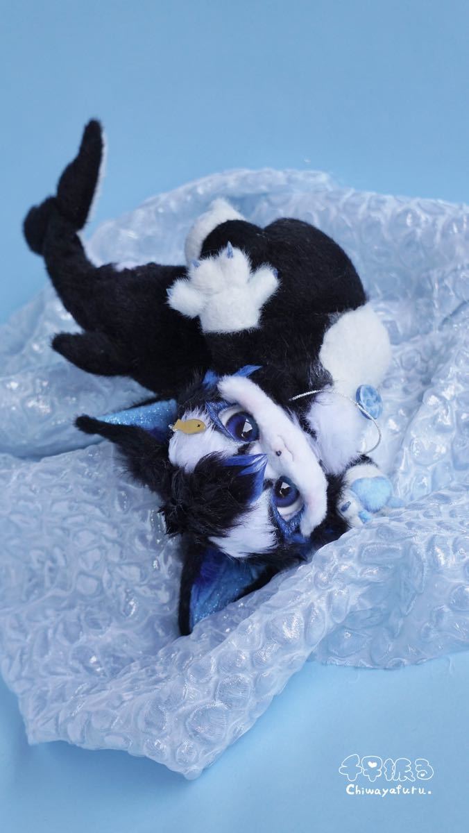 Chiwayafuru. アートドール シャチのネコ獣人さん ハンドメイド