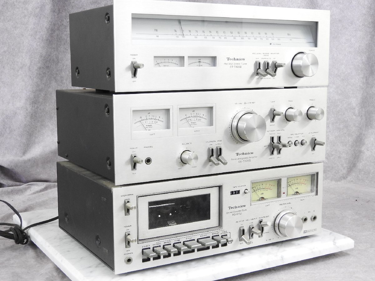 technics アンプ SU-7300Ⅱ チューナー ST-7300Ⅱ カセットデッキ