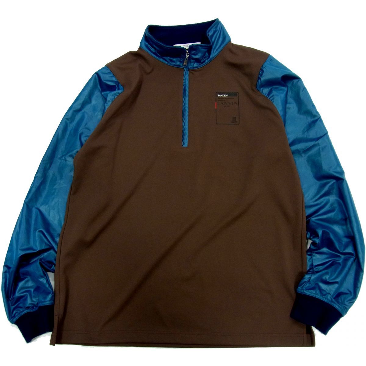 ■LANVIN SPORT ランバン スポーツ ハーフジッププルオーバー スポーツウェア デサント製 メンズ 1円スタート