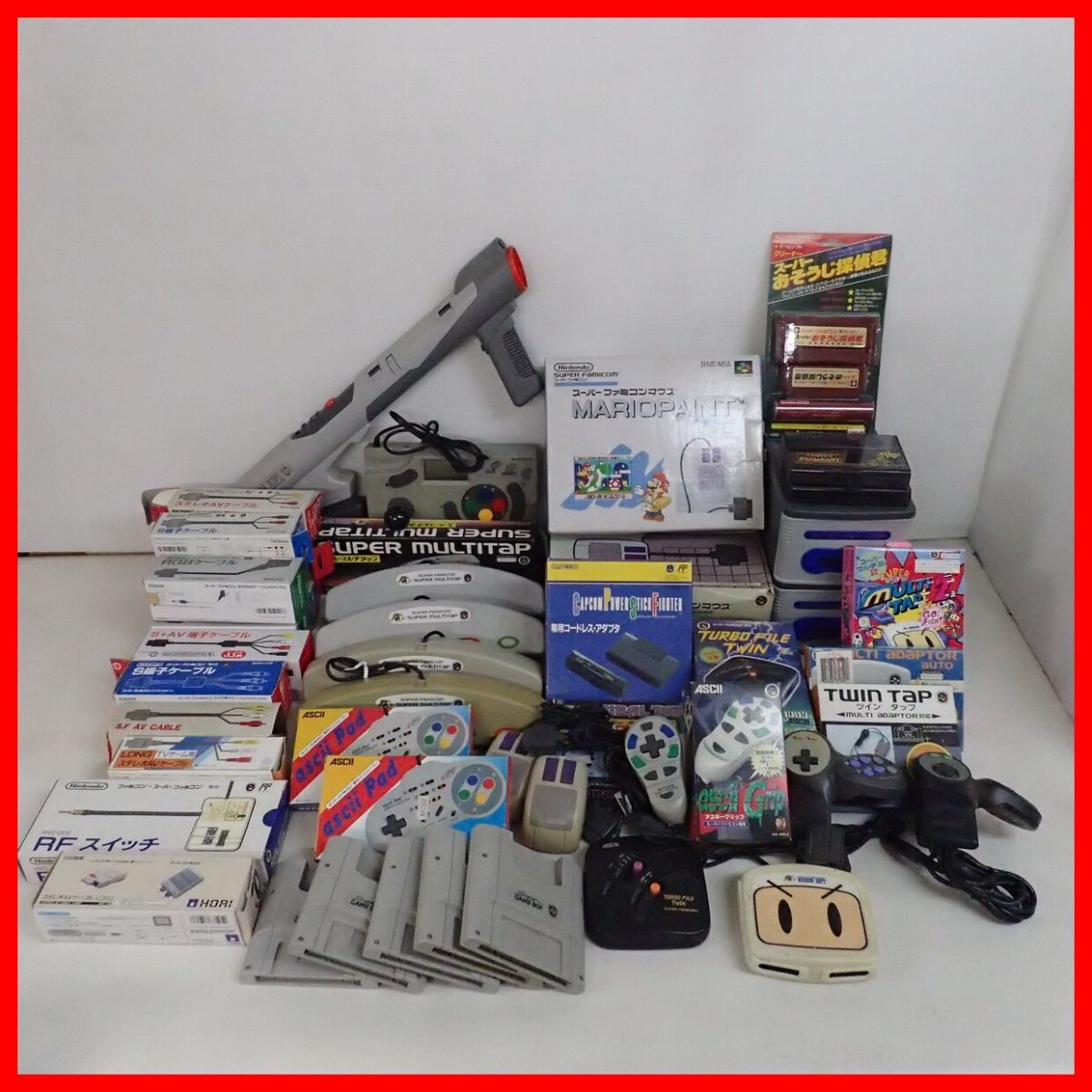 ◇SFC スーファミ 周辺機器 スーパースコープ/アケコン/マルチタップ 