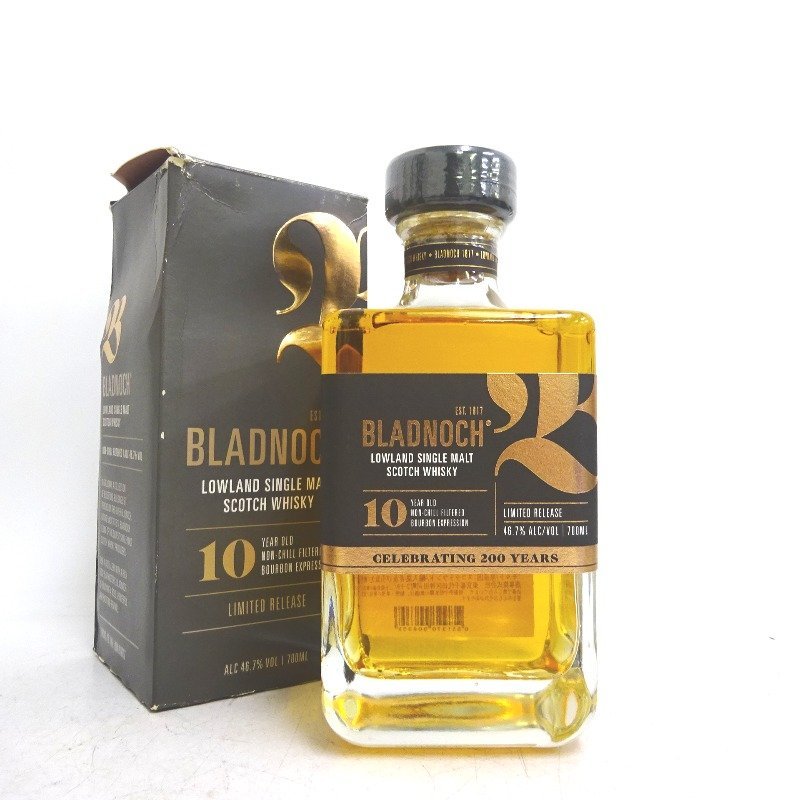 ウイスキー ブラドノック 10年 200周年記念 700ml