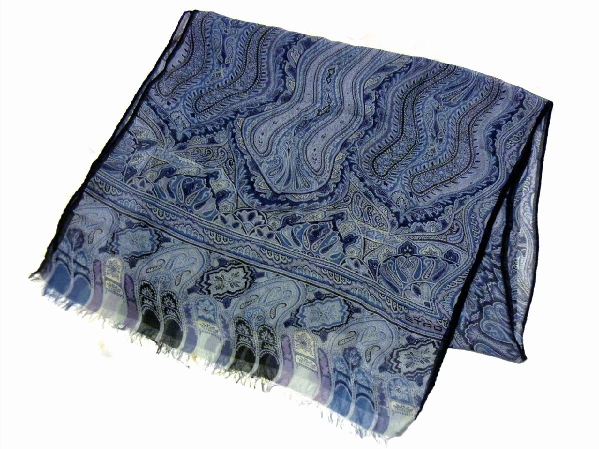 【美品】ETRO（エトロ）シルクシフォンスカーフ 美品】ETRO（エトロ）シルクシフォンスカーフ ETRO（エトロ） 並行輸入