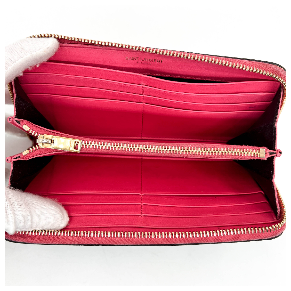 ☆極美品☆50Kg3631 SAINT LAURENT 鑑定済み サンローラン ラウンド 