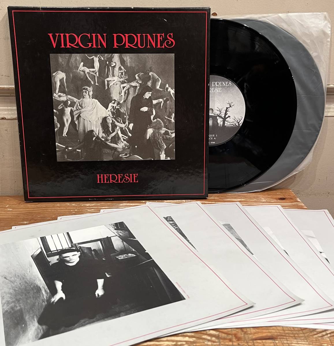 ◇希少！2枚組10inch BOX◇Virgin Prunes ヴァージン・プルーンズ / Heresie INV. 0500 80's Experimental U2 The Hype ポジパン※盤質良好