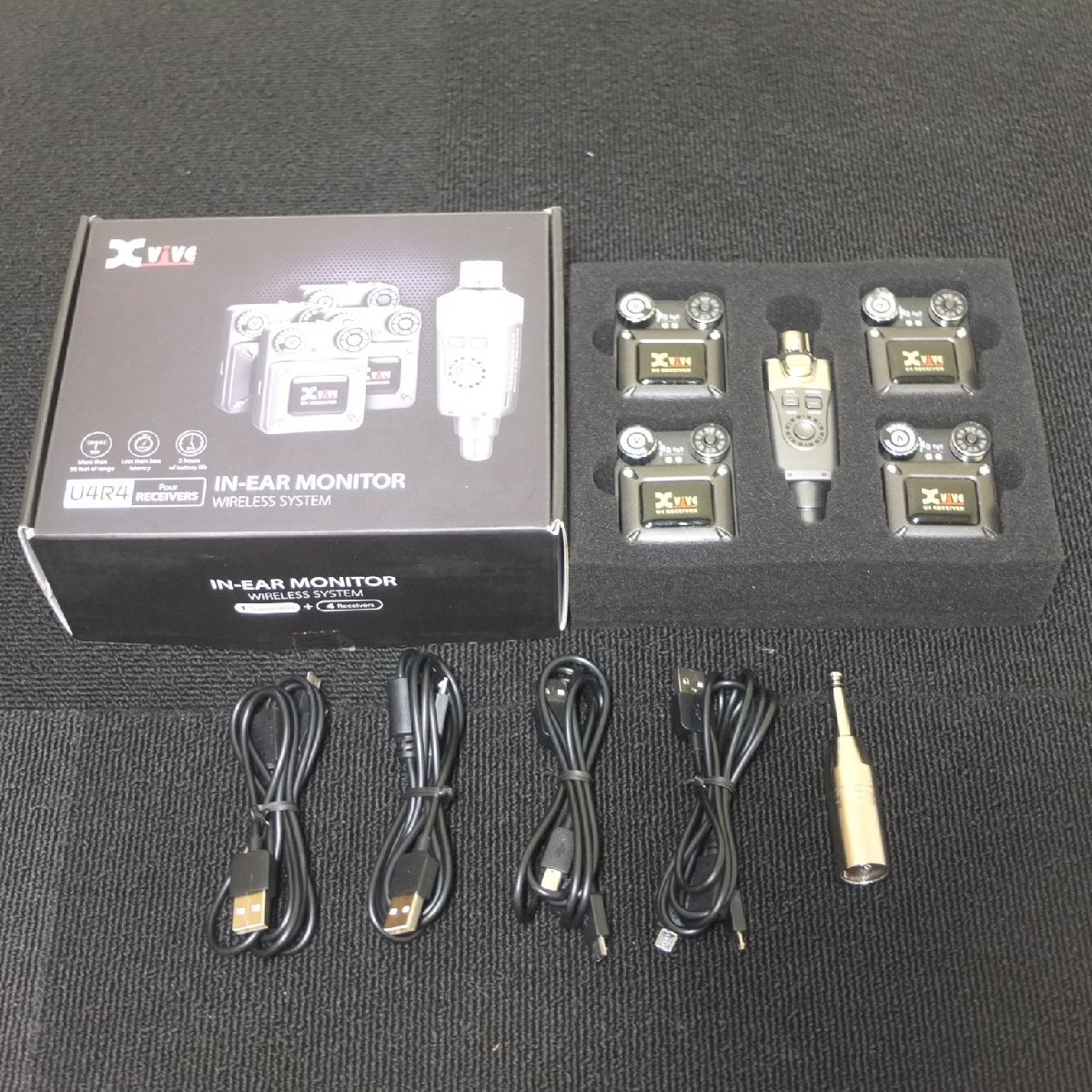 動作美品 Xvive ( エックスバイブ ) / U4R4 トランスミッター + 