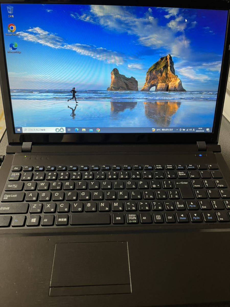 W255EU iiyama Windows10 中古ノートパソコン Core i3 BIOS起動 DVD