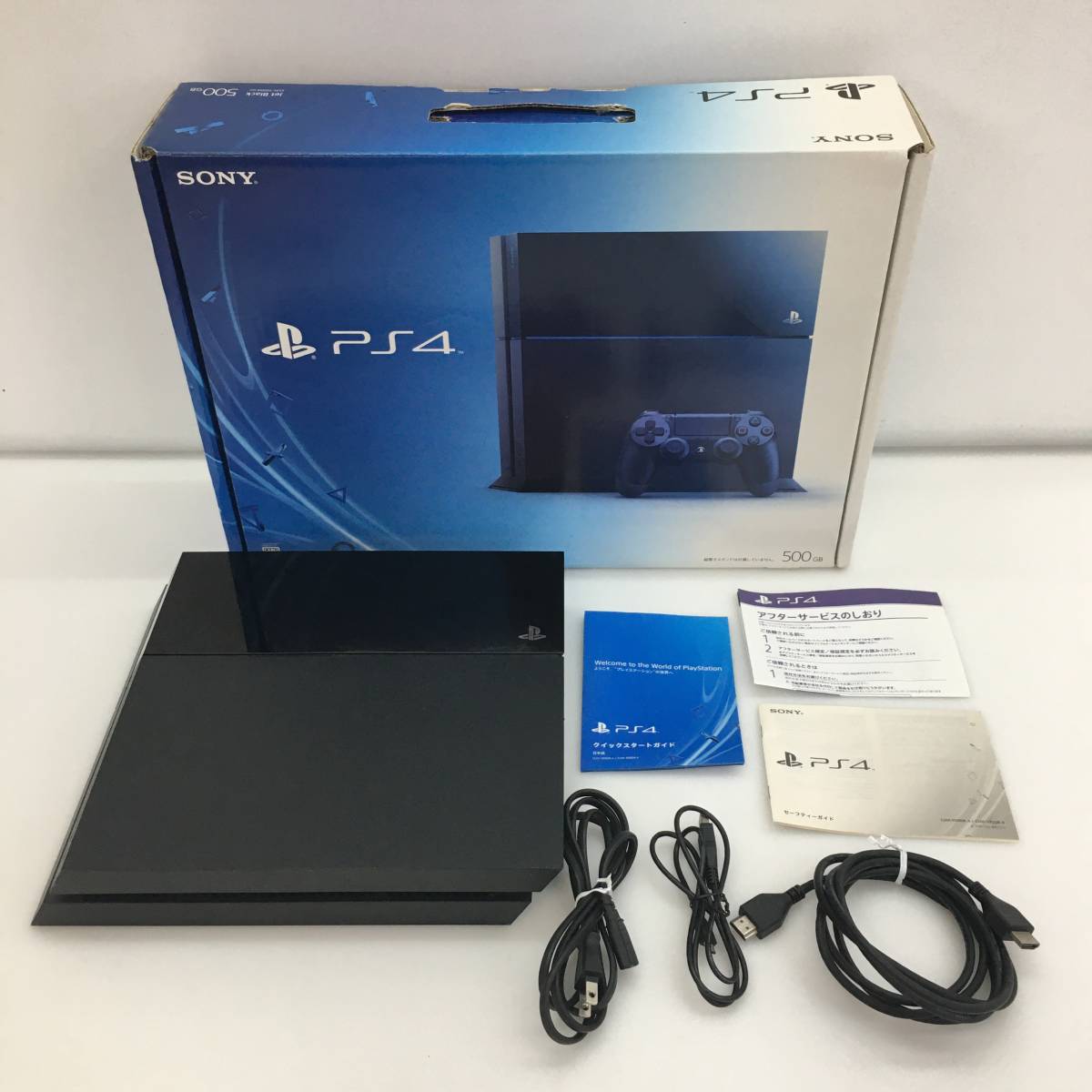 No.8296 ★1円～【PS4】PlayStation4 本体 CUH-1000A 500GB ジェットブラック コントローラー欠品 [動作未確認] ◎ジャンク品◎