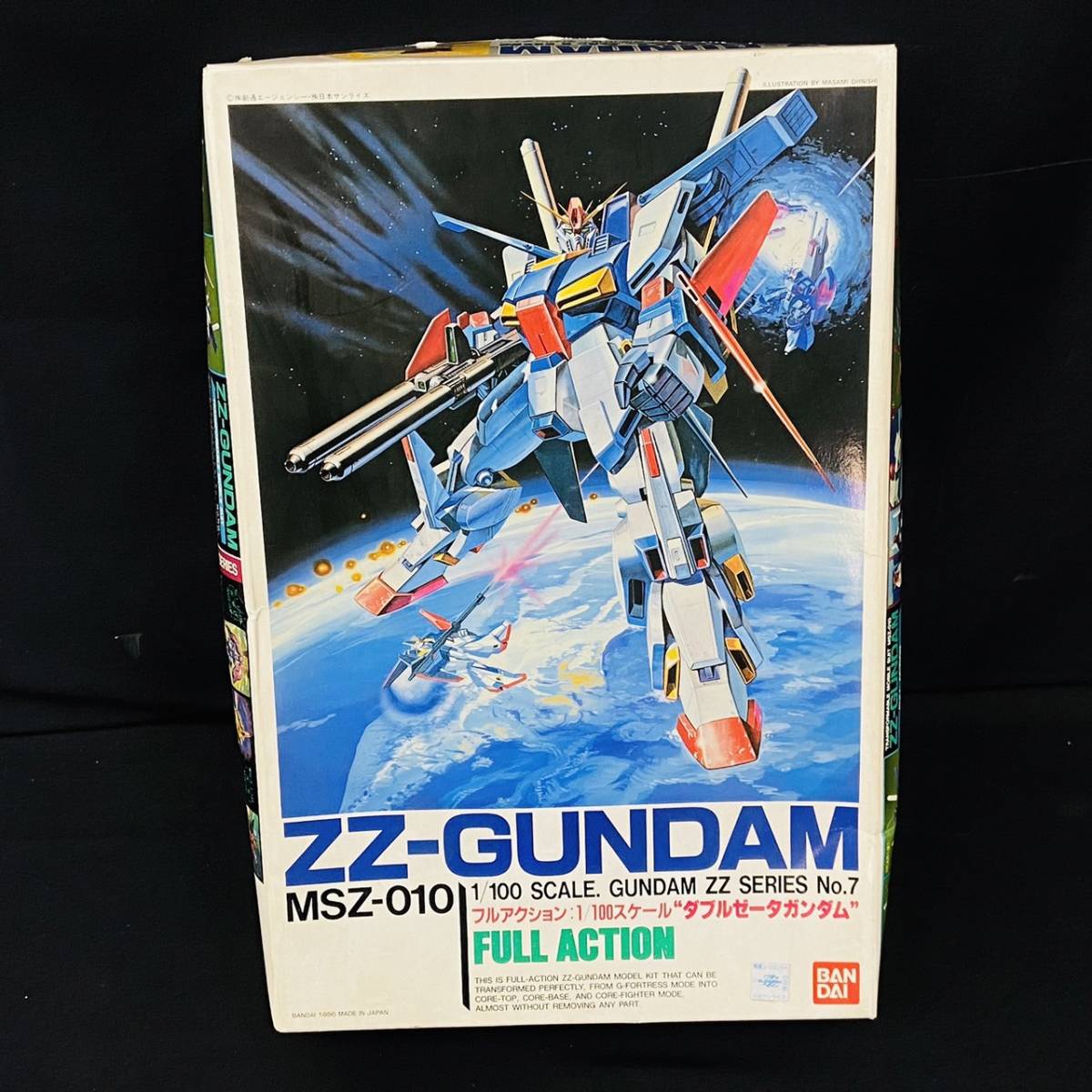 【未組立】 BANDAI バンダイ 機動戦士ガンダムZZ MSZ-010 フルアクション 1/100スケール ダブルゼータガンダム シリーズNo.7