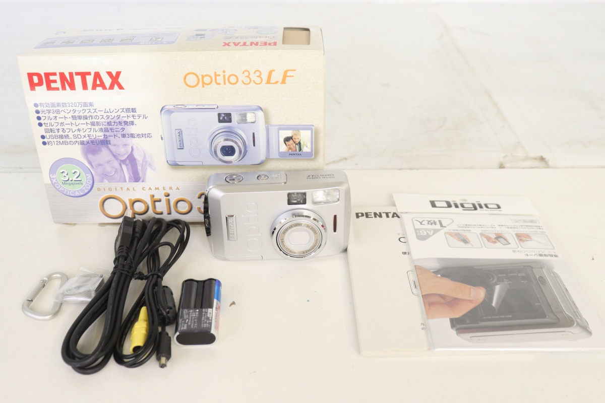 ト足】 PENTAX ペンタックス デジタルカメラ Optio 33LF コンパクト 