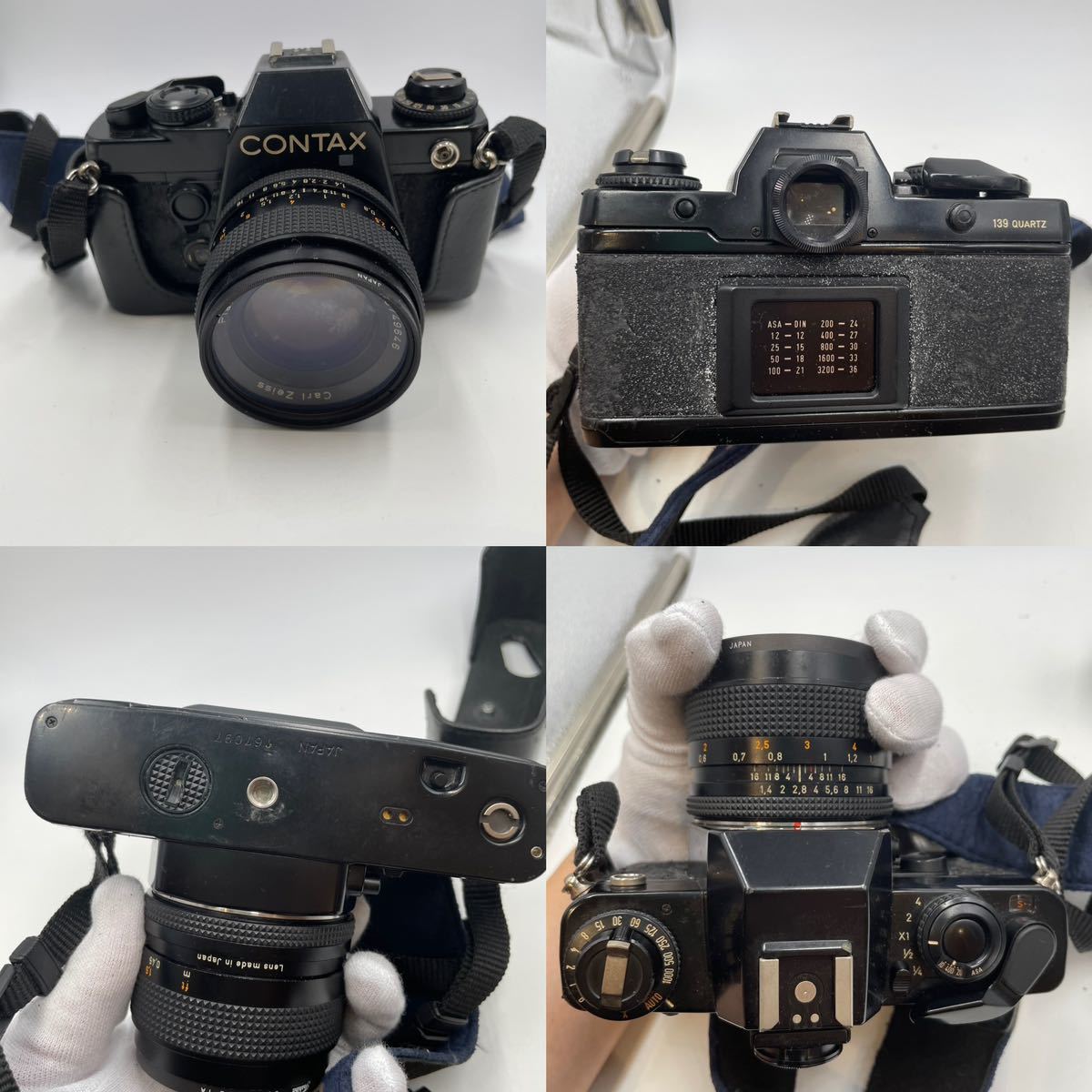 Y-40】フィルムカメラ 2個まとめ Canon キャノンAE-1＆CONTAX
