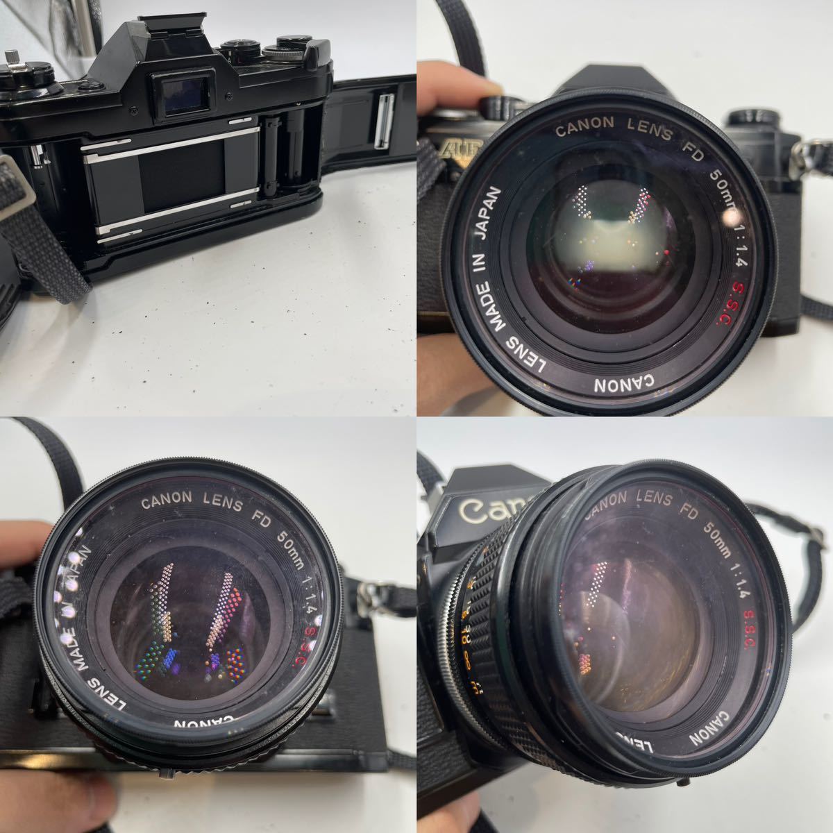 Y-40】フィルムカメラ 2個まとめ Canon キャノンAE-1＆CONTAX