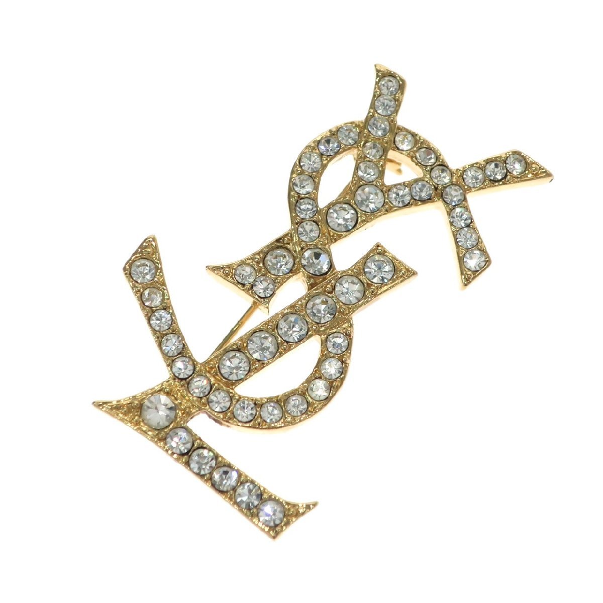 1円スタート 美品 YVES SAINT LAURENT イヴ・サンローラン YSL ライン