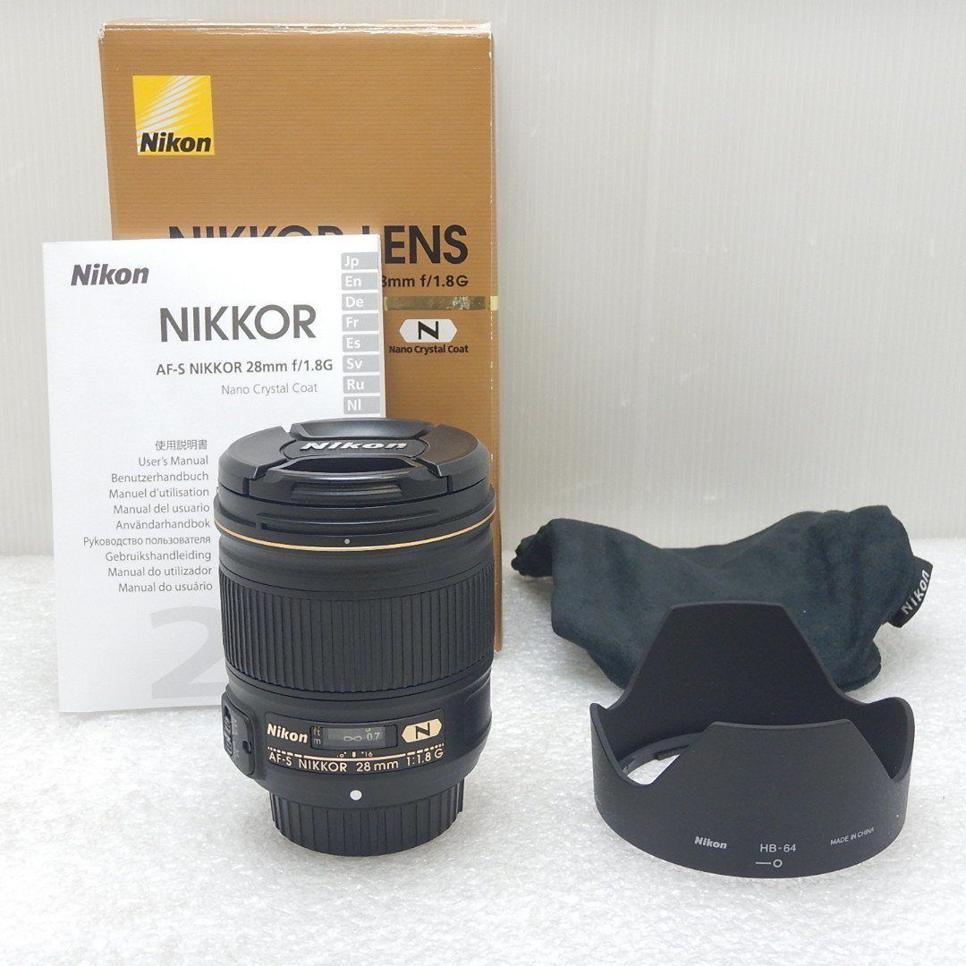 Nikon ニコン AF-S NIKKOR 28mm f/1.8G ニコンFマウントCPU内蔵Gタイプ、
