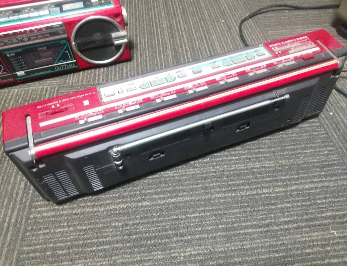 Nationalナショナル ラジカセ RX-FW50 赤 昭和レトロ ラジオ カセット