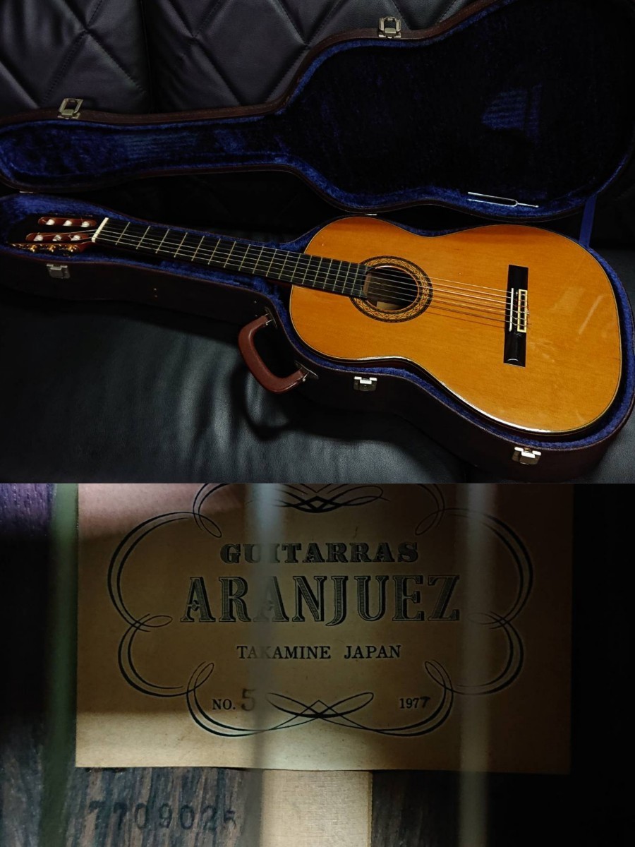 □Takamine No.5 クラシックギター ARANJUEZ アランフェス 1977 □Takamine No.5 クラシックギター ARANJUEZ アランフェス 1977