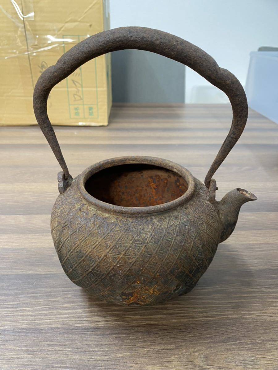 鉄瓶 茶道具 急須 在銘 煎茶道具 金属工芸 南部鉄器 古美術 時代物