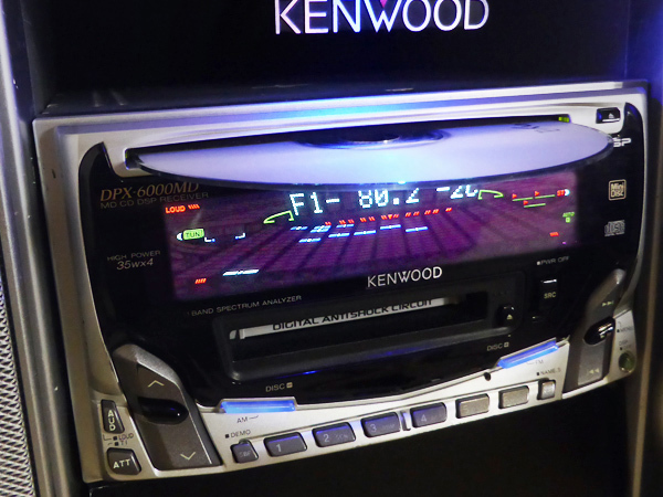 KENWOOD DPX-6000MD ☆スペアナ・DSP・レトロ！ ☆MD