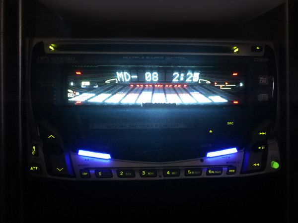 KENWOOD DPX-6000MD ☆スペアナ・DSP・レトロ！ ☆MD