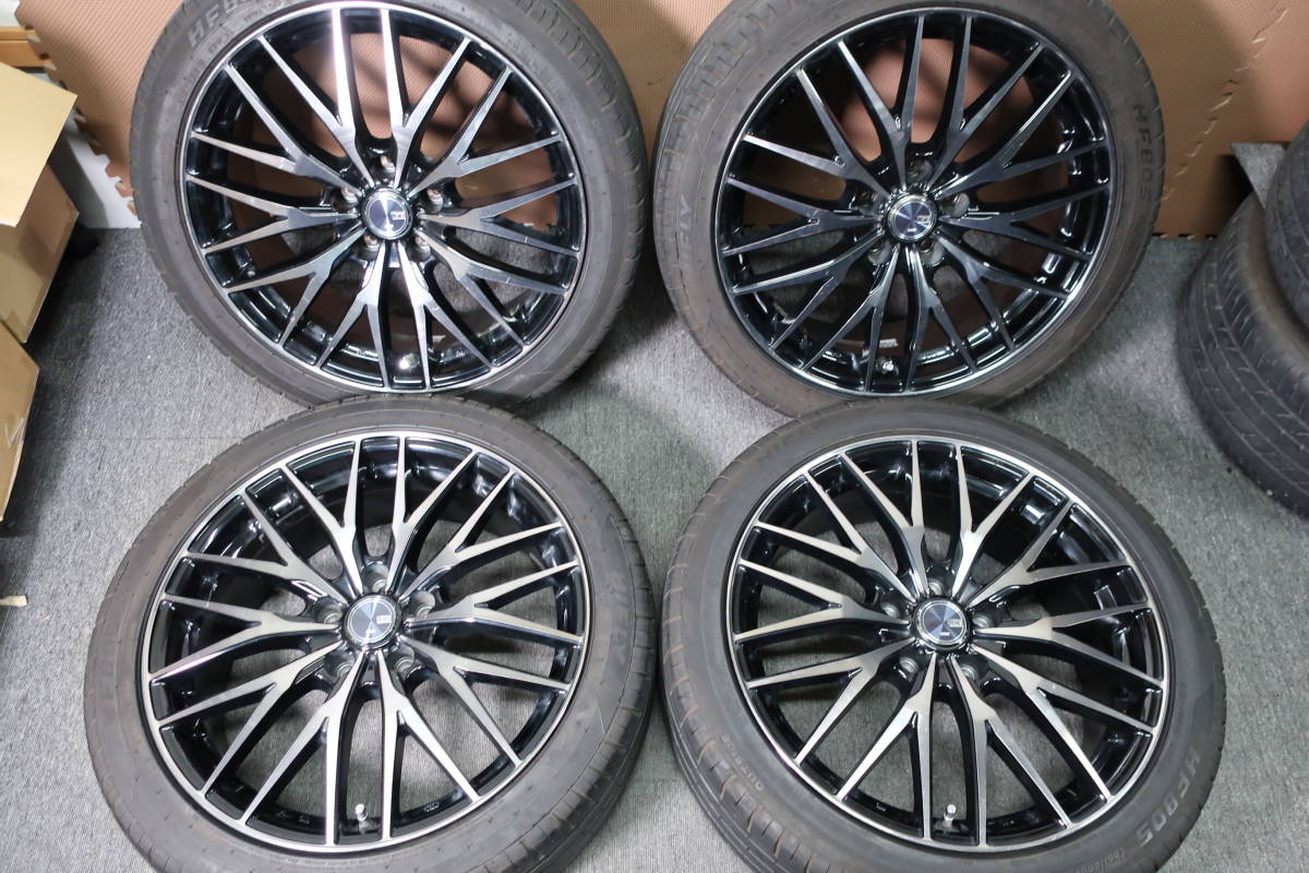 良好 TREAD VENES 18インチ 7J +38 PCD114.3 5穴 215/45R18 プリウスα 