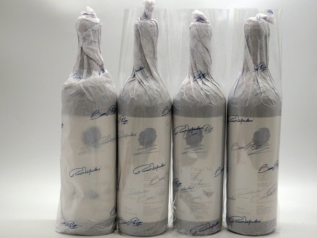 【未開栓】4本セット Opus One(オーパスワン) 2015 750ml 15％ クール便対応可能 果実酒 赤ワイン フルボディ アメリカ産 m5-30016 m_z