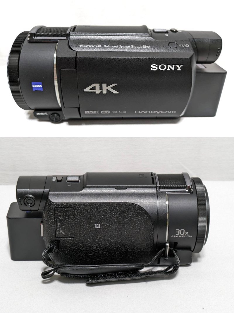 ▽SONY デジタル4Kビデオカメラレコーダー FDR-AX60 HANDYCAM 2022年製